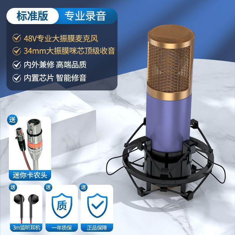 M5500 ラージダイアフラム 48V ファンタジーコンデンサーマイクアンカー ロスレス録音 ライブブロードキャスト グローバルカラオケ ラージマイクコア|undefined