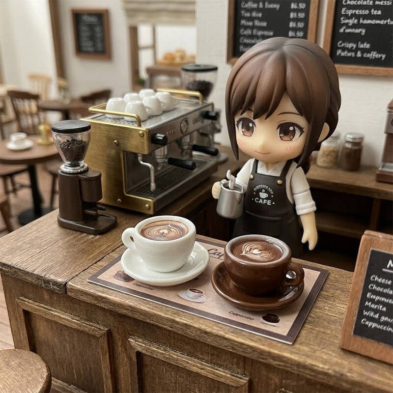 Miniature Coffee Ornaments, Realistic Model Toys, Miniature Scene Resin Dollhouse Decorations