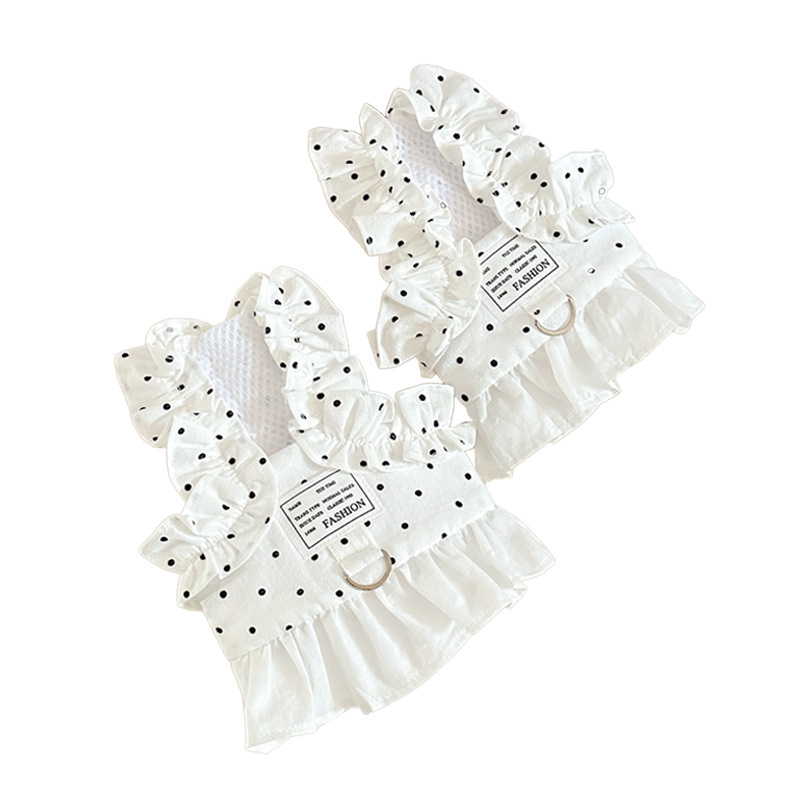 Cuerda de tracción de tela para perros de verano, arnés de pecho para mascotas con forma de osito de peluche, cuerda para pasear perros estilo chaleco para exteriores de verano_voghion.com