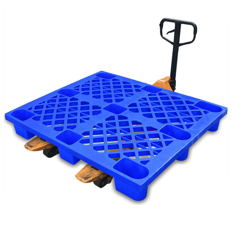 【Plastic pallets】鹏新网眼塑胶卡板车间货物塑料托盘
