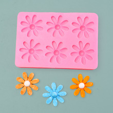 花朵硅翻糖胶模具 巧克力diy软陶滴胶装饰工艺模具 厂家直销