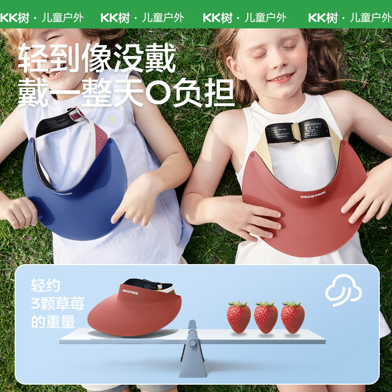 Sombrero de protección solar KK Tree, sombrero de sol de verano para exteriores para niños y niñas, sombrero de sol para bebés con ala grande UPF50+