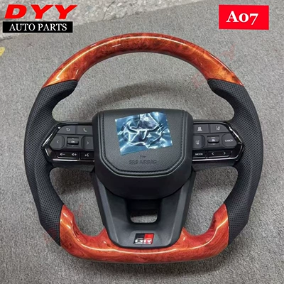 Steering wheel Alphard 80 series, Hilux - a07-peach-wood-color-customized-model