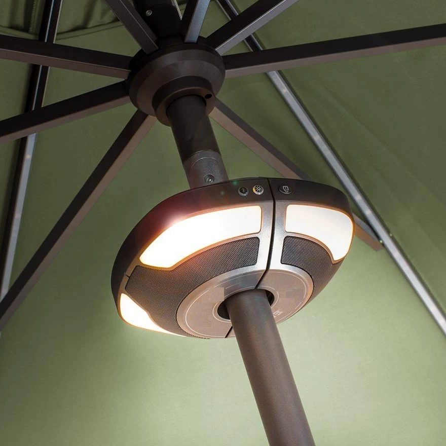 Светильник-зонтик с Bluetooth-колонкой, садовый светильник с Bluetooth, уличный зонт, поставщик садового освещения