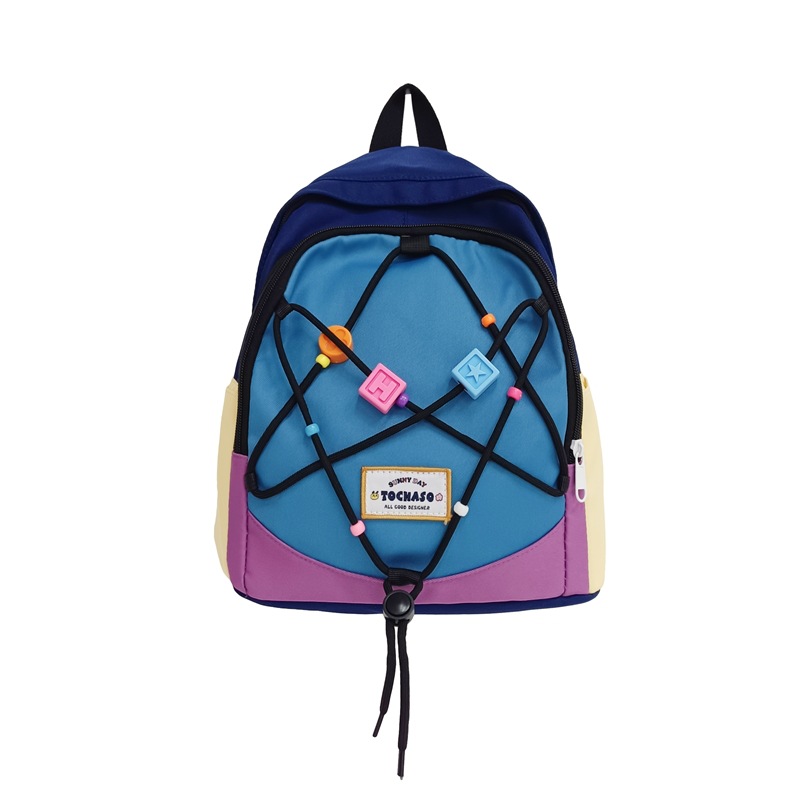 Bonita pequeña estrella mochila para niños y niñas estilo extranjero color de choque bolsas escolares para estudiantes de jardín de infantes nuevas mochilas para niños de cuerda de tracción