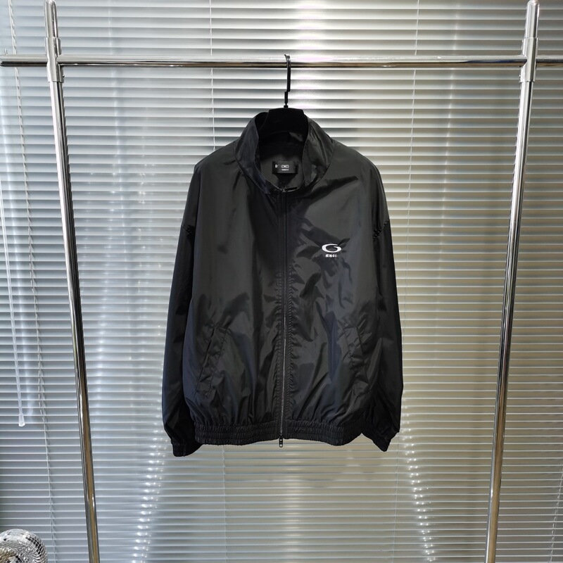2024 Early Autumn New Original Paris B Letter Embroidered Neutral Thin Embroidered Collar Jacket Windbreaker 2024 Early Autumn New Original Paris B Letter Embroidered Neutral Thin Embroidered Collar Jacket Windbreaker