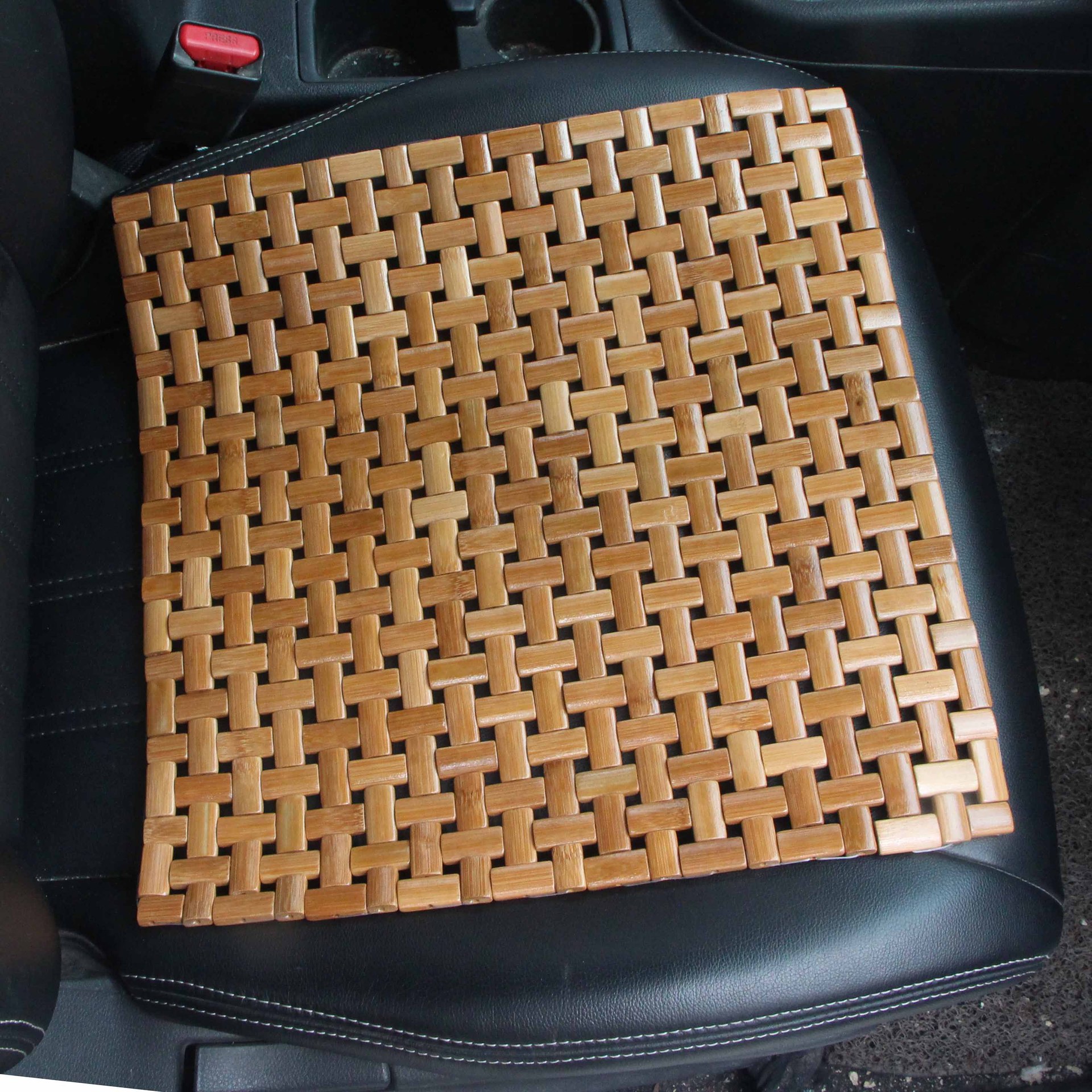 Car seat cushion summer cooling pad, single-piece universal bamboo pad, breathable ice silk rear seat mat, truck seat cushion