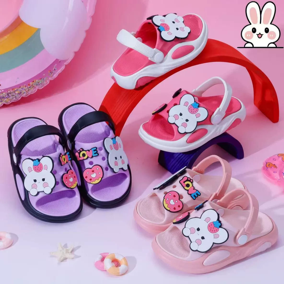 跨境儿童Eva凉鞋夏季卡通拖鞋新款男女童软底婴小中童凉鞋现货