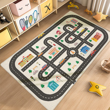 兒童跳房子幼兒園地墊跳格子卡通數字游戲防滑防摔耐臟寶寶爬行毯
