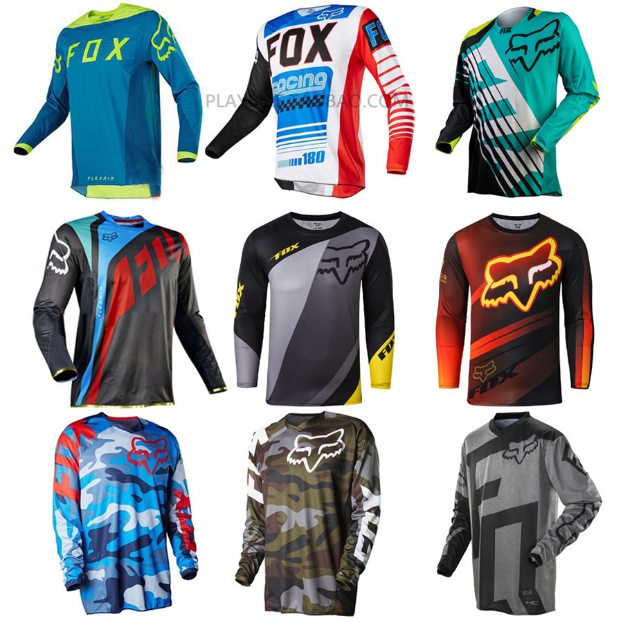 fo downhill suit cycling suit long sleeve top men's summer mountain bike off-road motorcycle suit