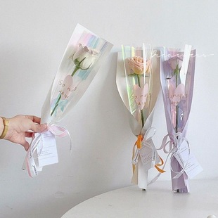 Symphony Wish Single Bag 520 Goddess Day Flower Wrapping Paper Floral Rose Bouquet Waterproof Multi-Packaging Bag