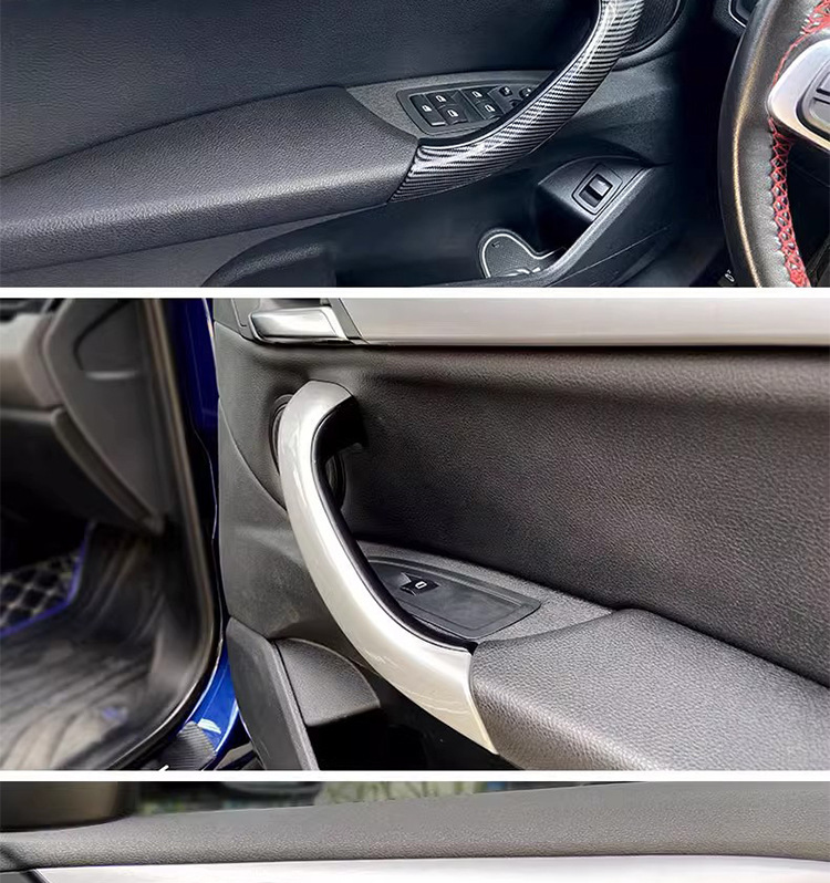 Suitable for 16-23 Bmw X1 Door Inner Handle, X2 Door Handle Outer Cover, F48 F49 Armrest Trim Panel, Inner Door Handle