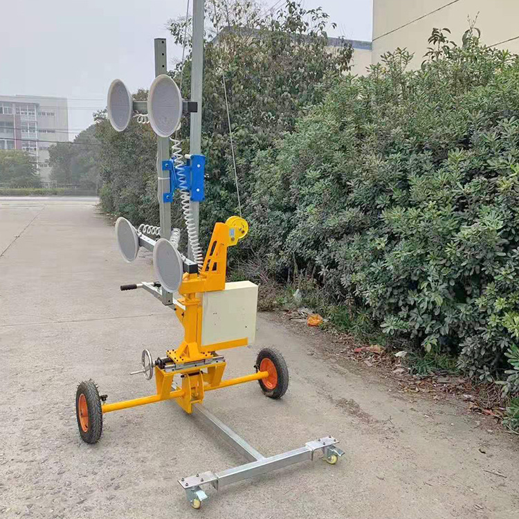 移动玻璃升降器手推车 360°旋转吸盘车 手推吸盘车厂家省力