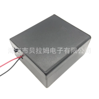 2D开关盖子两节双节一号2节1号UM1*2带盖子带开关导线电池盒