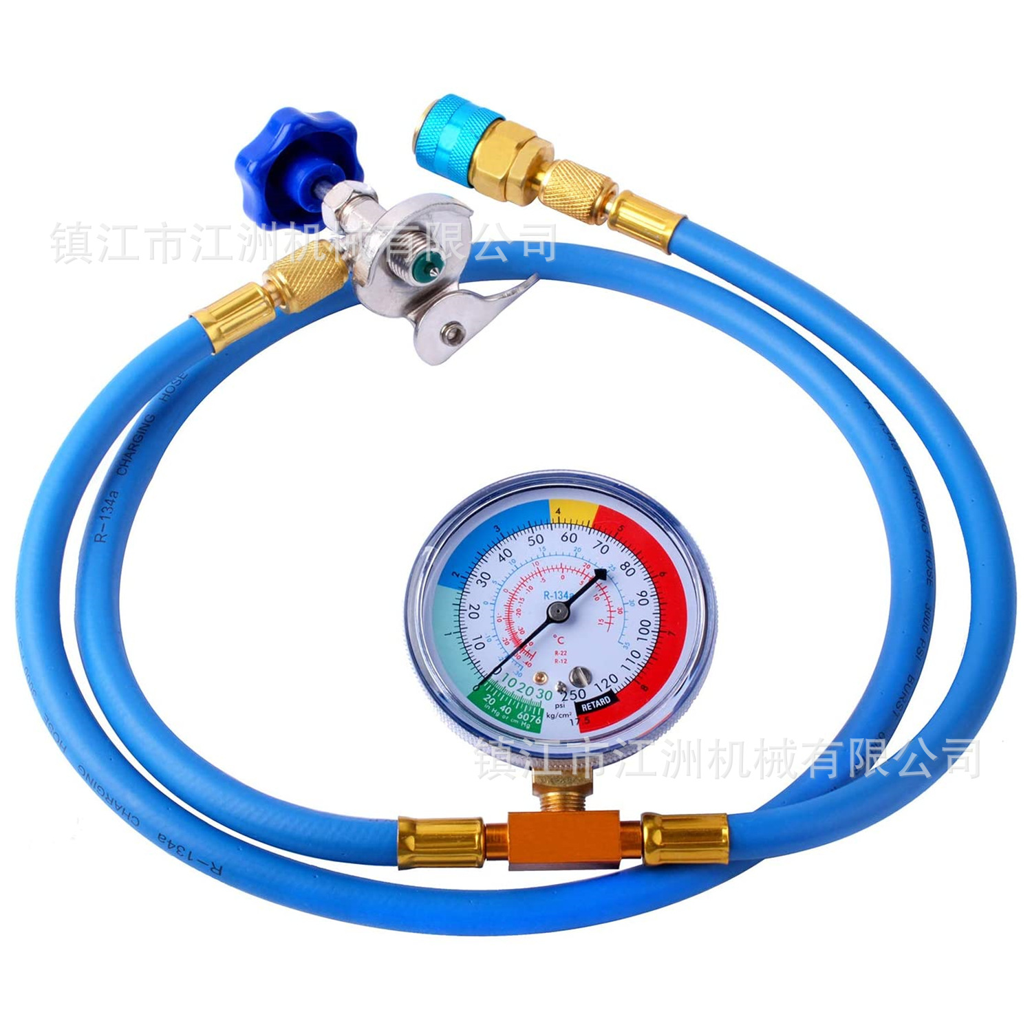 汽车空调R134a制冷剂单表加氟管加液管空调空调加长加氟 亚马逊