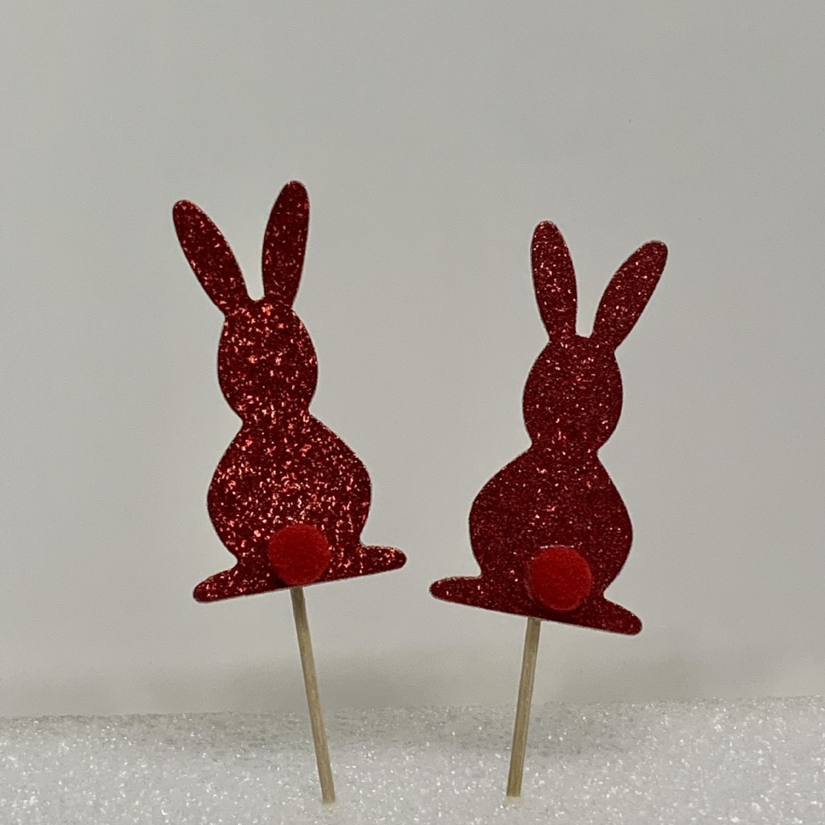 Tarjeta de palillo de dientes de papel grueso de doble cara-insertando Tarjeta de pastel de cumpleaños Decoración de Pastel de papel-insertando plug-in 24 piezas