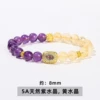Organic crystal bracelet with amethyst