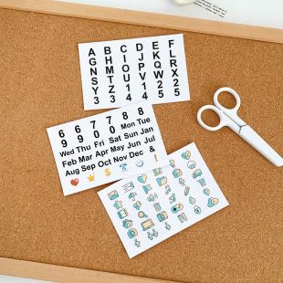 Amazon index card notes classification label sticker month letter classification life small logo