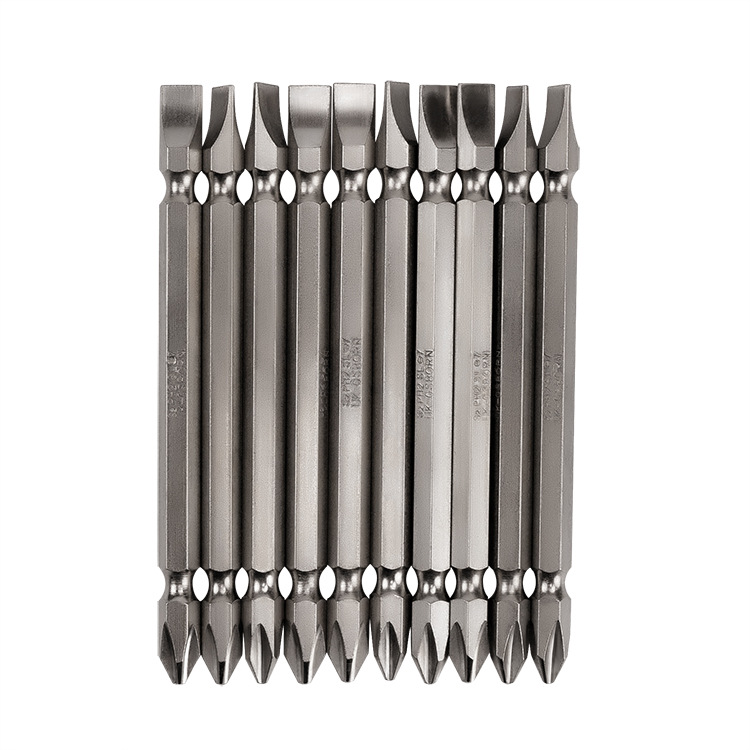 S2钢加硬带磁性双头十字风批头气动电动起子批咀改锥十字螺丝刀头