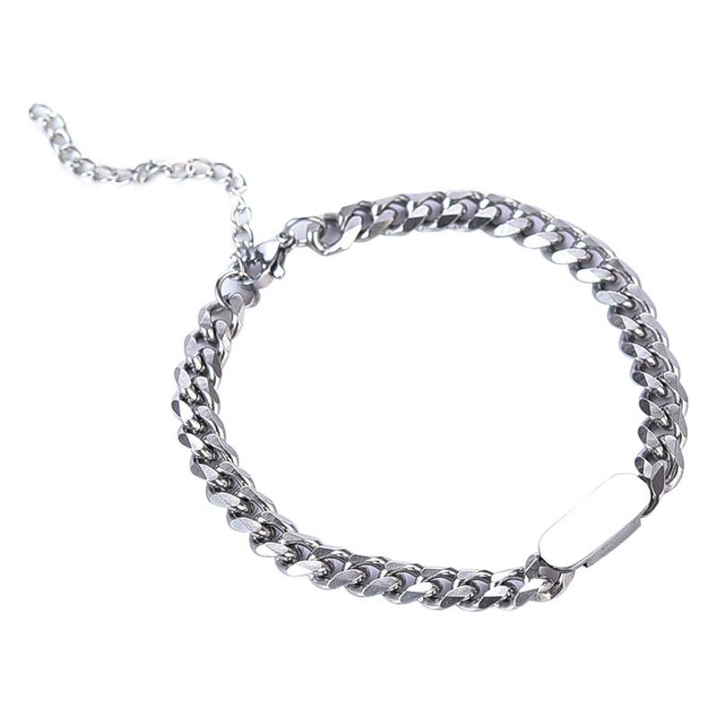 Модный браслет из титановой стали, женский хип-хоп Ha Bend, пара, модный простой индивидуальный студенческий браслет в холодном стиле, женские аксессуары