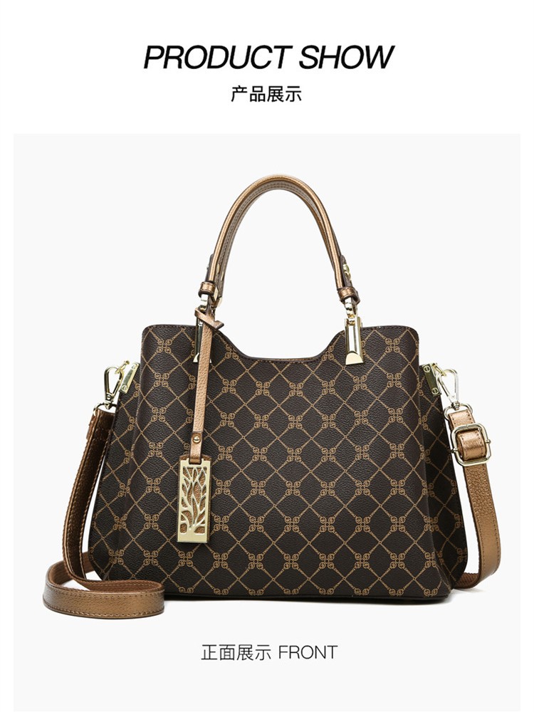 Bolso de mano para mujer, nuevo bolso estampado versátil, bolso de mamá moderno y elegante, bolso de mano de gran capacidad para ir al trabajo