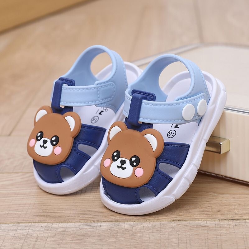 Children's New Sandals Infant Summer Toddler Shoes Soft Sole Non-slip Girls Baby Thickened Cartoon Bear