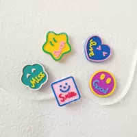 ПВХ мягкий клей смайлик звезда письмо любовные аксессуары DIY Чехол для мобильного телефона пещера обувь Пряжка декоративная чашка для воды Наклейка на холодильник