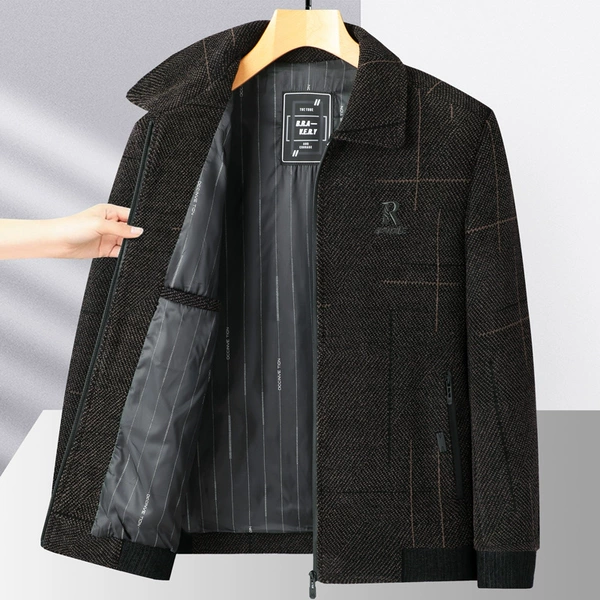 Brown lapel