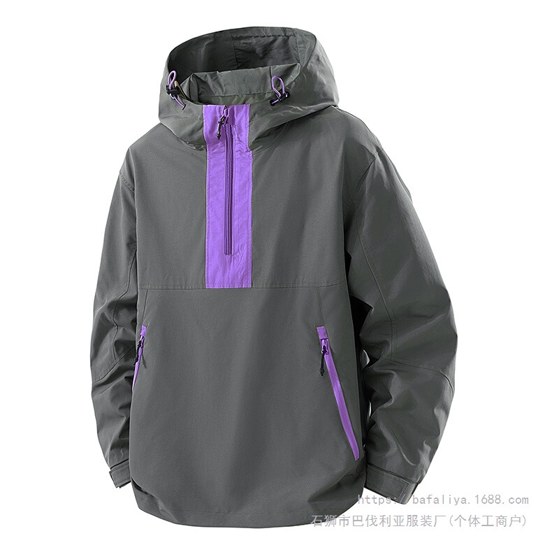 2025 Autumn New Men's Jacket, Sports Outdoor Softshell Pullover Jacket, Men's Coat, Double-zipper design