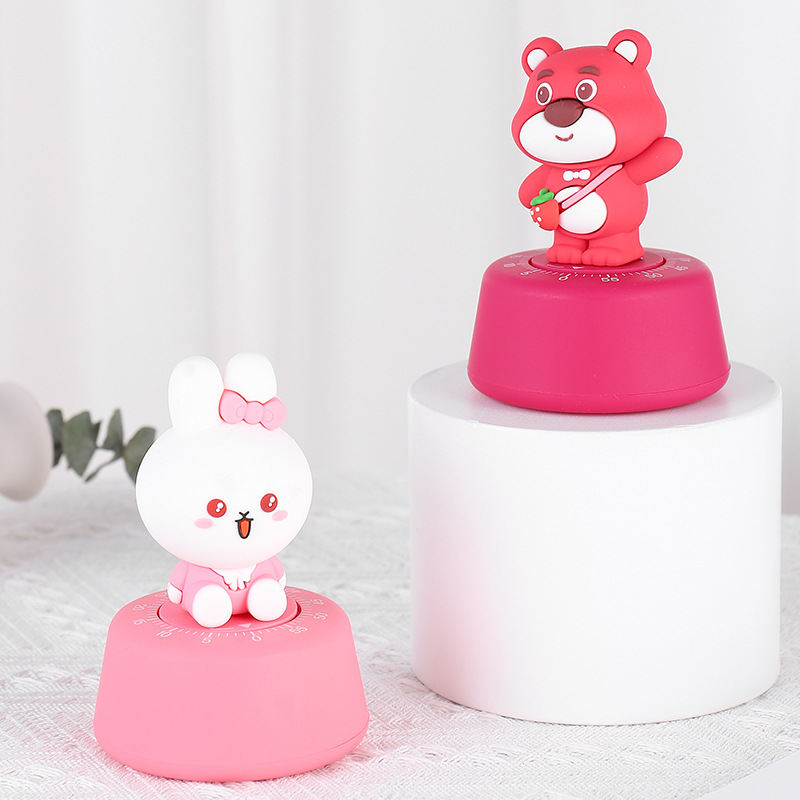 Cartoon Doll Learning Timer Creative Mechanical Timer Time Management Reminder Kitchen Alarm Clock Wholesale