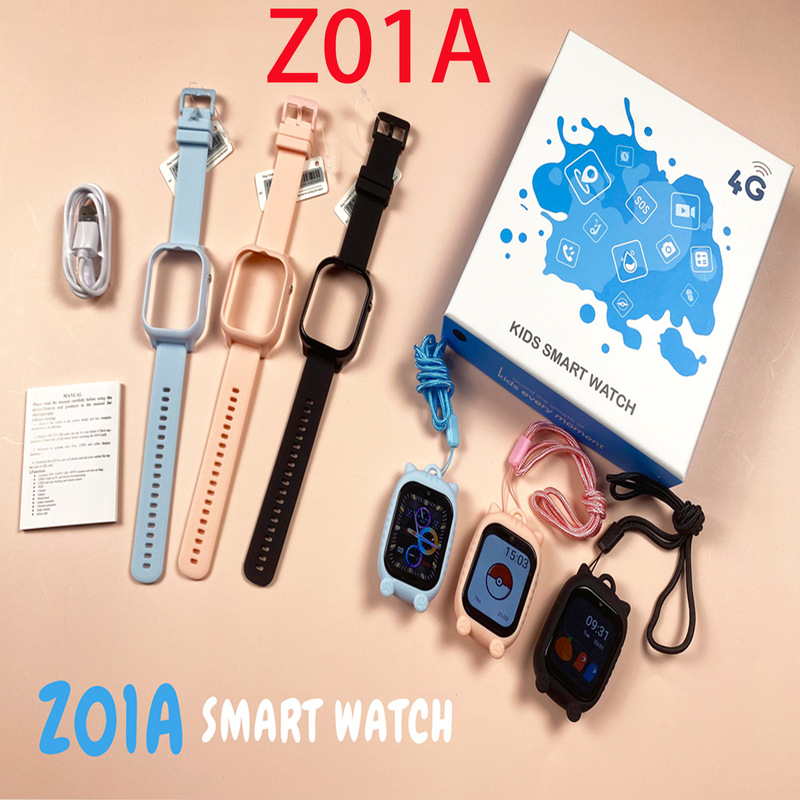 Cross-border new 4G children's phone watch GPS Android SIM card video call multi-language band Z01a high