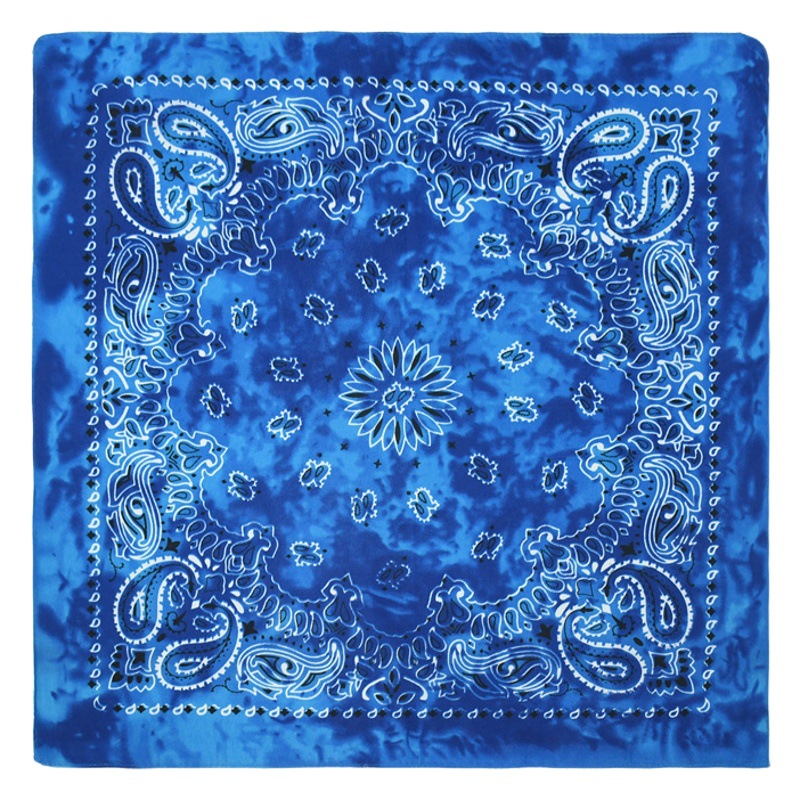Sunscreen Outdoor Riding Hip Hop Hip Hop Magic Headscarf Wholesale Paisley Tie Dye Cashew Flower bandana Square