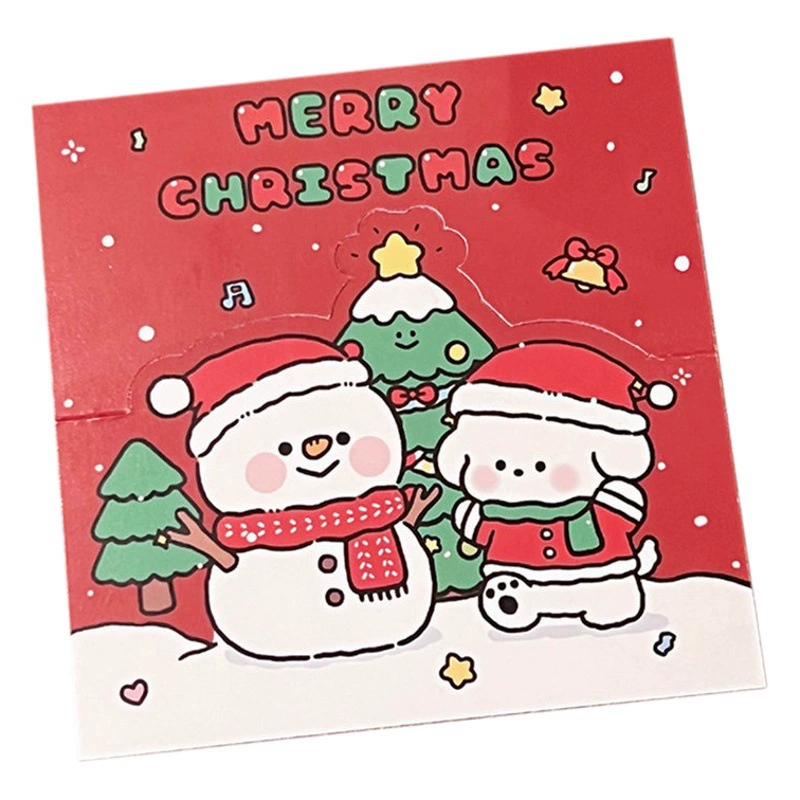 Tengyi совместное название оригинального рождественского карточной головки задняя карточка упаковочная нижняя карта милая мультяшная упаковка маленькая картон оптом