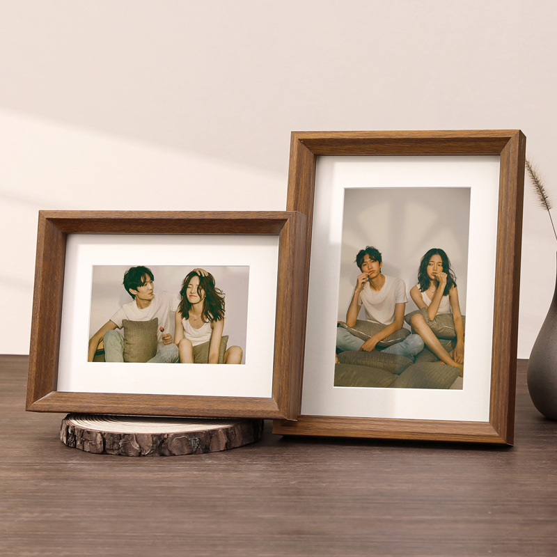 Bingkai foto dekorasi foto plus bingkai kosong pabrik grosir diy kaligrafi kelas tinggi dan lukisan ornamen kayu 678 inci