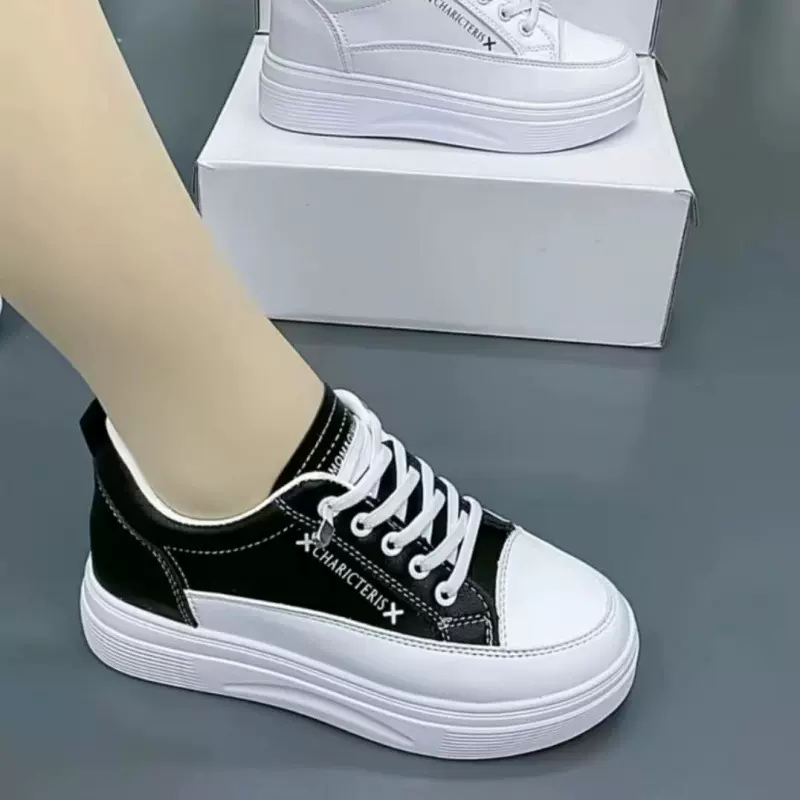 外贸跨境爆款内增高小白鞋女百搭休闲运动鞋厚底单鞋春夏运动鞋