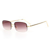 Fashionable quality square golden sunglasses, metal glasses, city style, wholesale