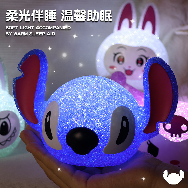 跨境桌面摆件小夜灯发光卡通可爱创意小台灯摆件立体公仔阅读灯|undefined