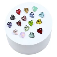 Dongzhou Crystal Love Маникюрный бриллиант в форме сердца с острым дном, высококачественное стекло K9, бриллиант, сделай сам, ювелирные аксессуары, звук встряхивания, взрывы