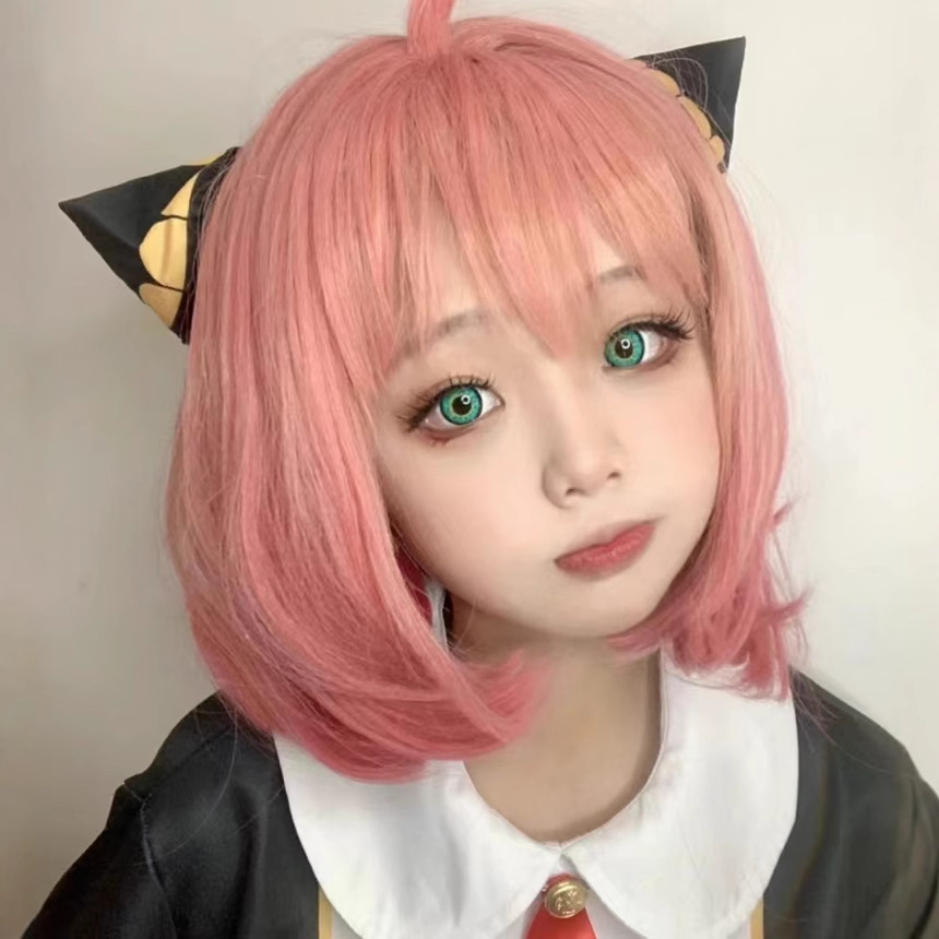 AliExpress SPY play House SPY × FAMILIA Ana Fujie Rosa cabeza de Bobo cos peluca