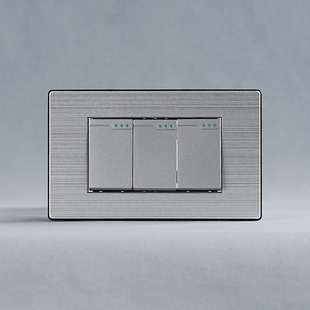 South America 118K Series Stainless Steel Panel Three-Position Switch 110~250V Wall Switch Three-Way Single Control Dual Control
