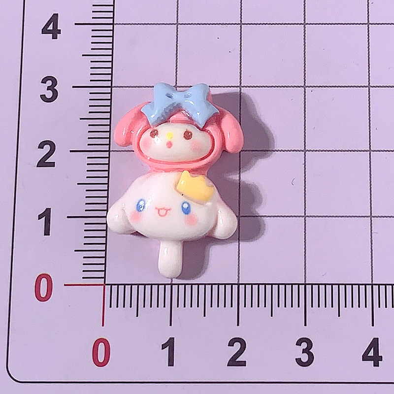 Nuevos dibujos animados cadena de animales cadena didiy accesorios de resina crema pegamento para el cabello clip de cabello botones de zapatos caso de teléfono móvil material hecho a mano