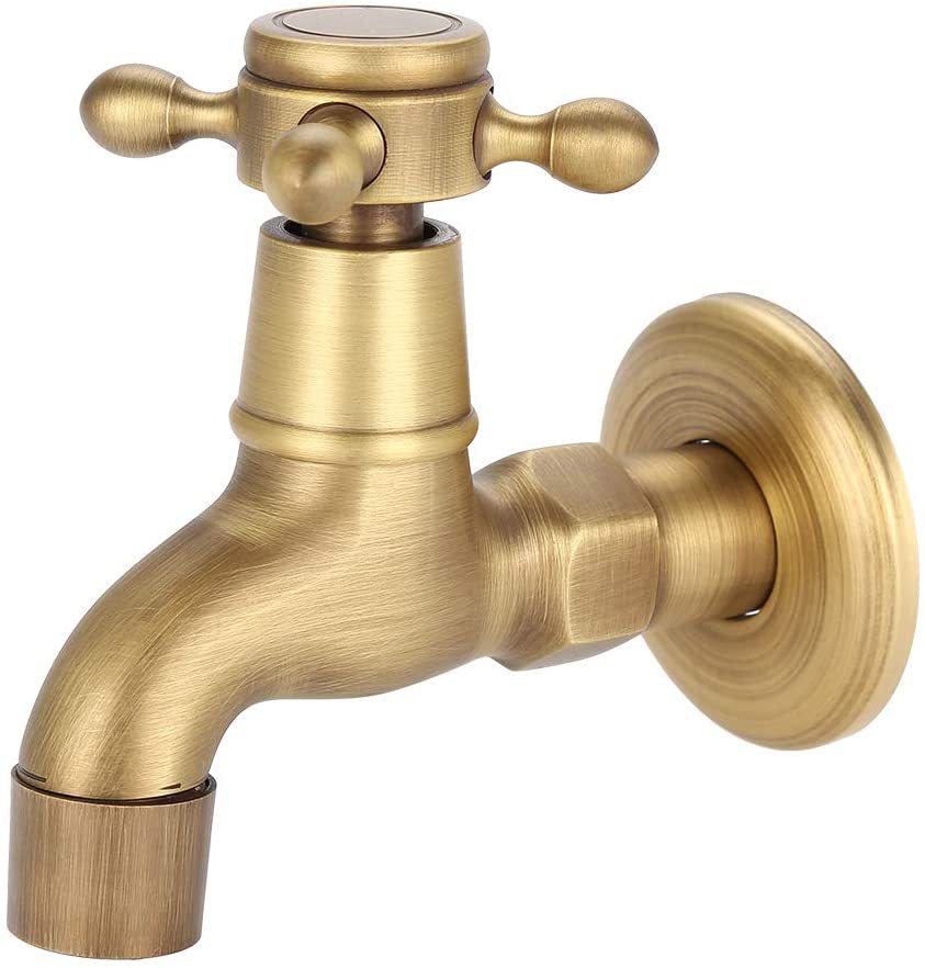 Copper antique European style retro 4 points 6 points single-cooling washing machine faucet mop sink extended faucet faucet nozzle bathroom undefined