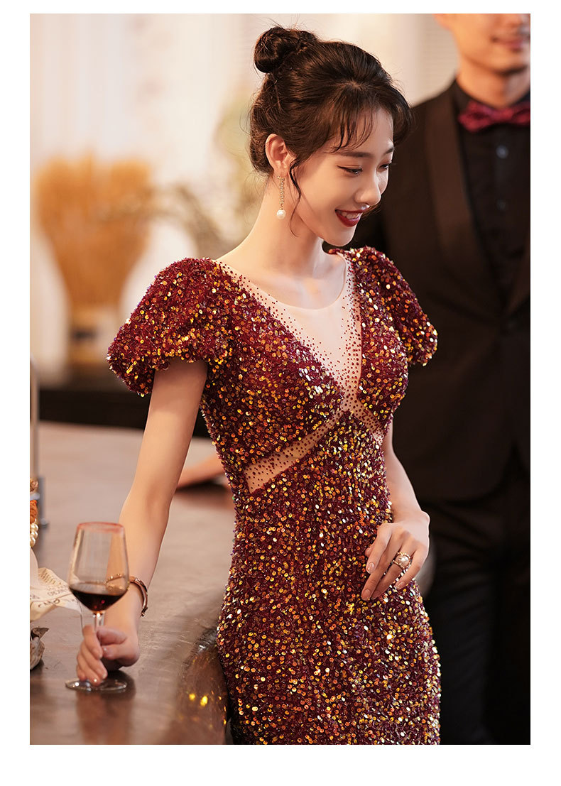 D9071 1520K VÁY ĐẦM LIỀN THÂN DỰ TIỆC NỮ SUZOPU DÙNG TRONG LỄ CƯỚI KIỂU ĐUÔI CÁ THỜI TRANG NỮ G04 SẢN PHẨM MỚI