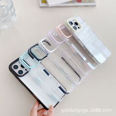 Apple 16promax 携帯電話ケース iPhone14 アクリル 2.0 落下防止ソリッドカラーに適したシンプルなゼリー 2 色