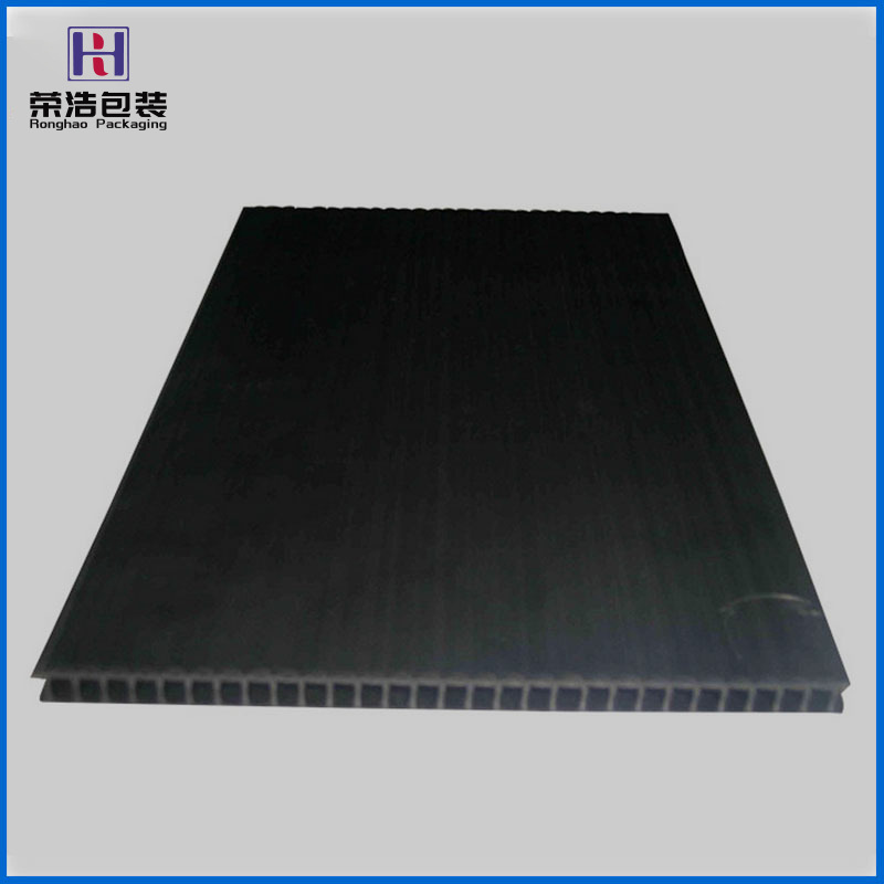 厂家批发阻燃加硬塑料中空板2mm-12mm结实黑色防静电中空板定款制