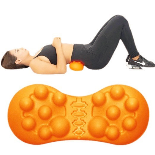 Factory Ready Stock Lumbar Massage Pillow Eva Pillow to Relieve Back Pain Neck Shoulder Spine Cushion Physiotherapy