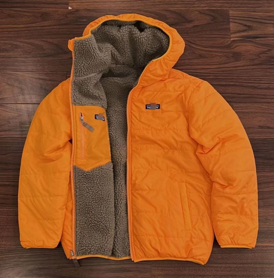 Abrigo de Lana de Cordero para Exteriores, de Doble Cara, con Capucha, Grueso y Cálido, para Parejas