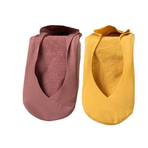 Ice Silk Boat Socks for Women, Summer Thin Non-Slip, No-Show Socks for Low-Cut High Heels, Cross-Strap Short Socks for Girls