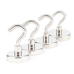 NdFeB magnetic hook, magnet suction hook, E16 metal magnet hook, strong opening magnet hook