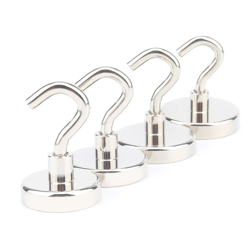 NdFeB magnetic hook, magnet suction hook, E16 metal magnet hook, strong opening magnet hook